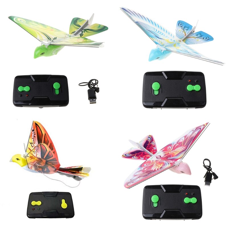 2.4G électrique aigle télécommande bionique oiseau aile volante battement oiseau jouets Q6PD