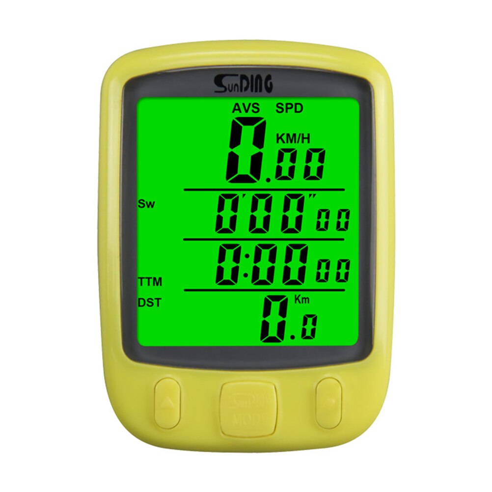 Compteur de vitesse de vélo lumineux tachymètre de vélo étanche multi-fonction rétro-éclairage vélo compteur de vitesse affichage odomètre tachymètre