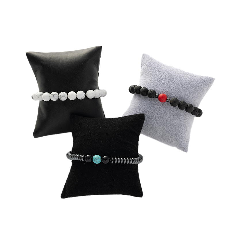 Zwart fluwelen linnen armband horloge kussen kussen houder voor armbanden accessoires sieraden display kleine bedrijven boetiek