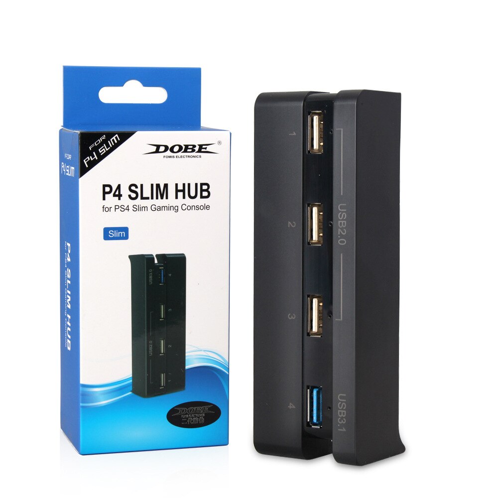 4 porty PS4 szczupły przedłużyć adapter USB robić bawić się stacja 4 szczupły konsoli robić gier USB Centrum 3.0 wysokiej prędkości + 2.0 Port USB dla konsoli Playstation 4