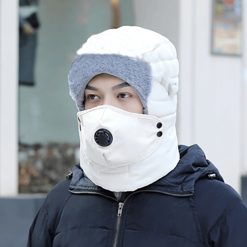 unisex Winter warm Neue Kappen Dicken Gläser Lei Feng Hüte Radfahren Winddicht Winter draussen Mittleren verändert Und Ältere Bomber hüte: 04