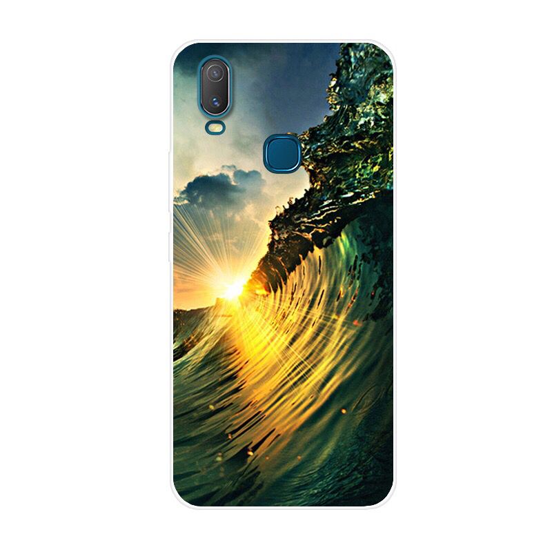 Funda de telefono para Capa VIVO Y11 Funda trasera de silicona para Funda VIVO Y11 suave cubierta de TPU flor: NO.15