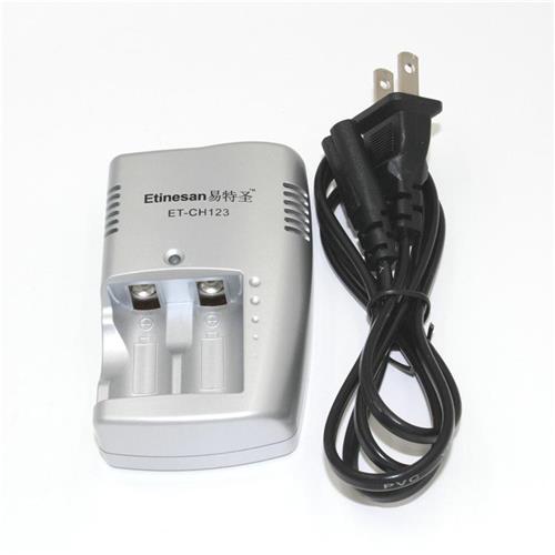 ETINESAN 16340, cargadores de baterías CR123A, cargadores de baterías de litio directos, compatibles con baterías de litio, de enchufe europeo de EE. UU.