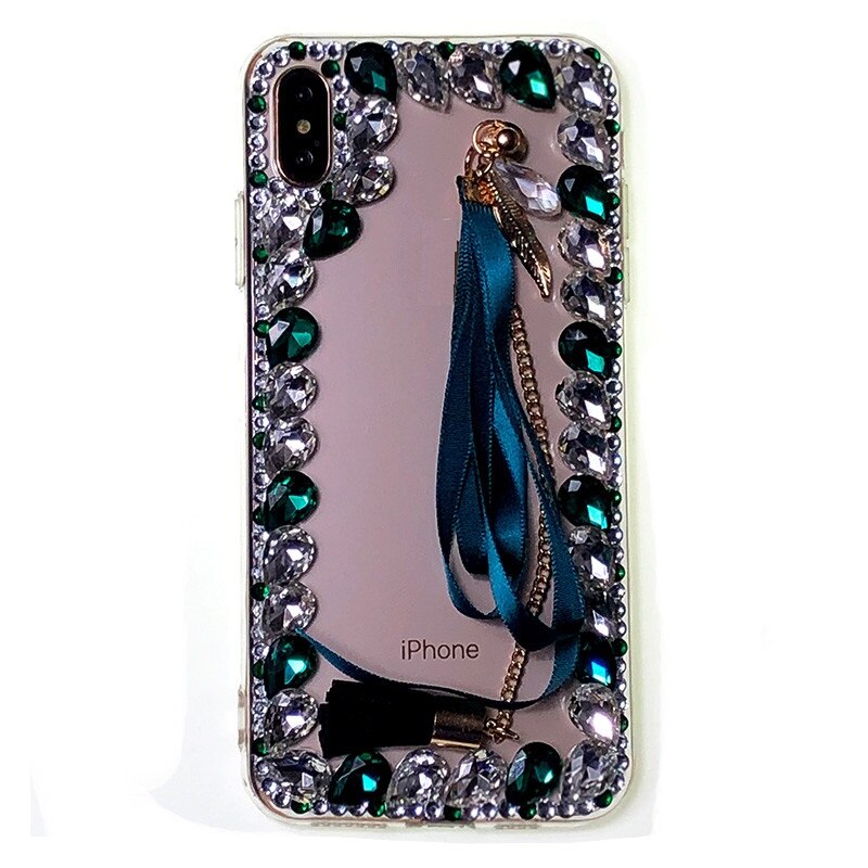 PocoX3 NFC X3Pro F2 Pro kryształ tassel Rhinestone Case dla Xiaomi Mi 10T Lite 5G 10 Ultra Note10 obudowa Telefon Kilifi Coque