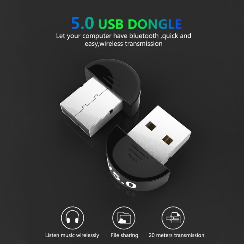 Usb の Bluetooth 5.0 アダプタトランスミッター Bluetooth レシーバワイヤレス Usb アダプタ