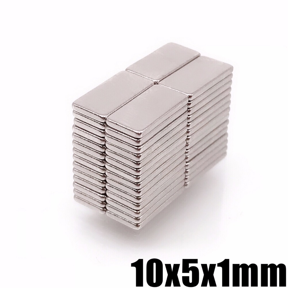 20/50/100/200 stuks 10x5x1mm Zeldzame Aarde N35 Voor Craft Modellen kleine Ronde 10*5*1 Koelkast Magneten Super Sterke Neodynium Magneet