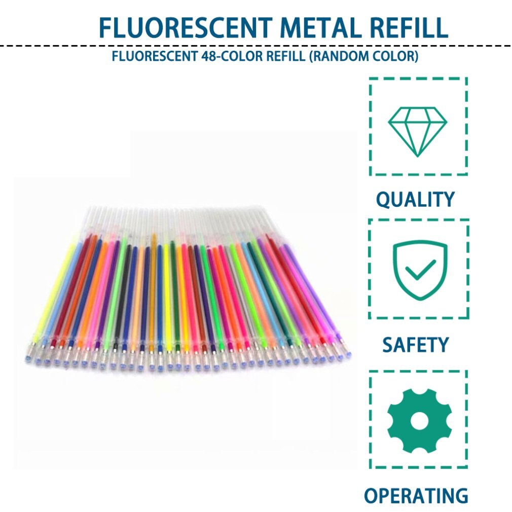 48 Stks/set 48 Kleuren Gel Pen Refill Multi Gekleurde Schilderen Gel Inkt Balpennen Vullingen Staaf Voor Handvat School Briefpapier