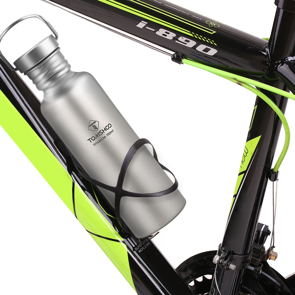 Tomshoo Full Titanium Water Fles Ultralight Outdoor Camping Wandelen Fietsen Water Bottle Met Extra Plastic Deksel