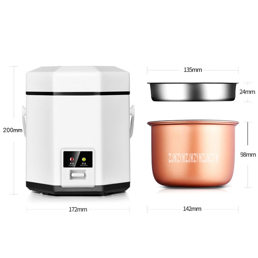 CFXB12-200A Household Electric Rice Cooker Portable Mini Rice Cooking Machine Student Dormitory Multifunction Cooking Pot