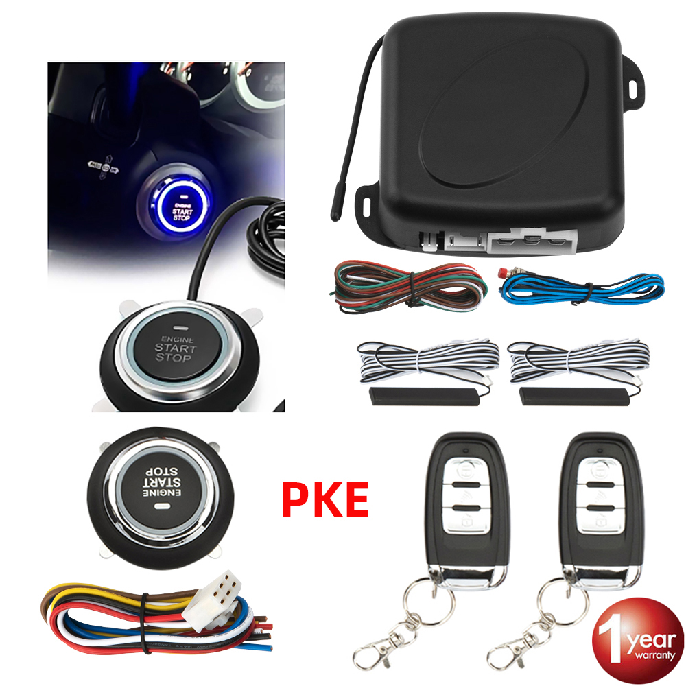 Auto Alarm Fernbedienung PKE Auto Keyless Eintrag Motor- Anfang Alarm System drücken Taste Fernbedienung Anlasser halt Auto