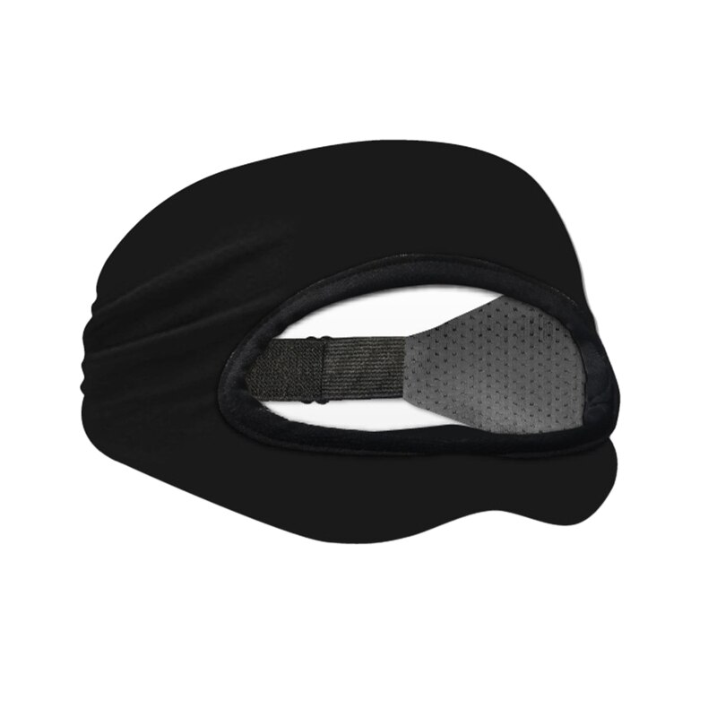 Atmungsaktive vr-augenmaske mit elastischem bezug, kompatibel mit oculus quest 2 / , quest 2 und htc vive headset, waschbar, für vr-workouts: Schwarz