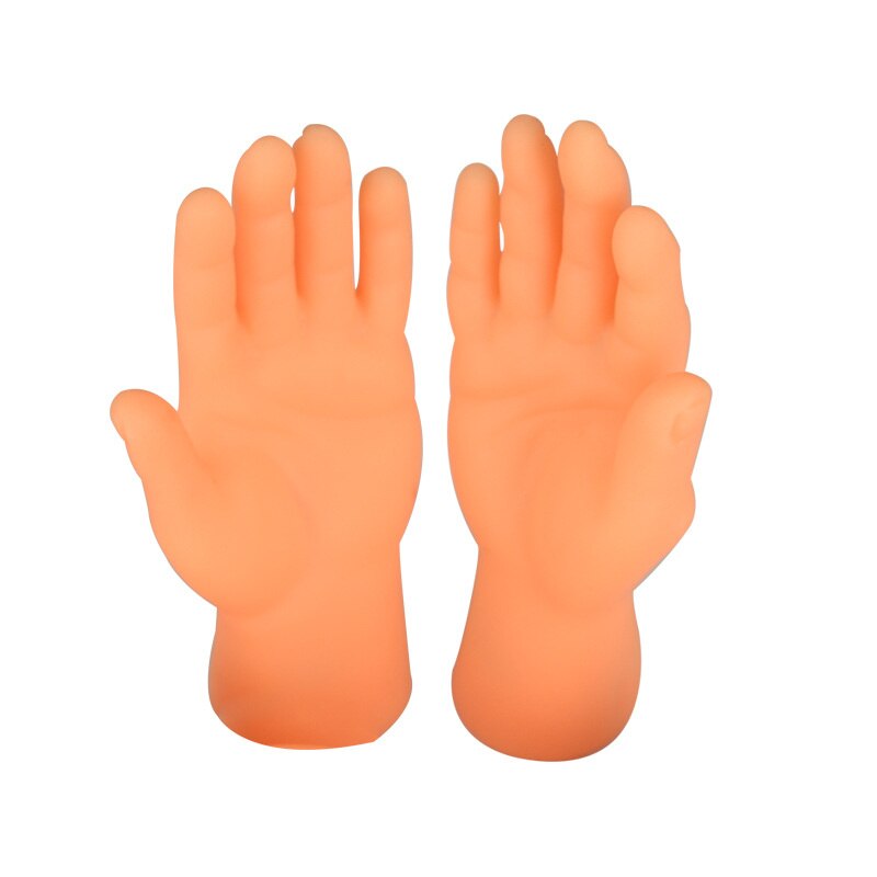 Cartoon Funny Finger Handen En Vinger Voeten Set Creatieve Vinger Speelgoed Van Speelgoed Rond De Kleine Hand Model Halloween speelgoed: 2pcs