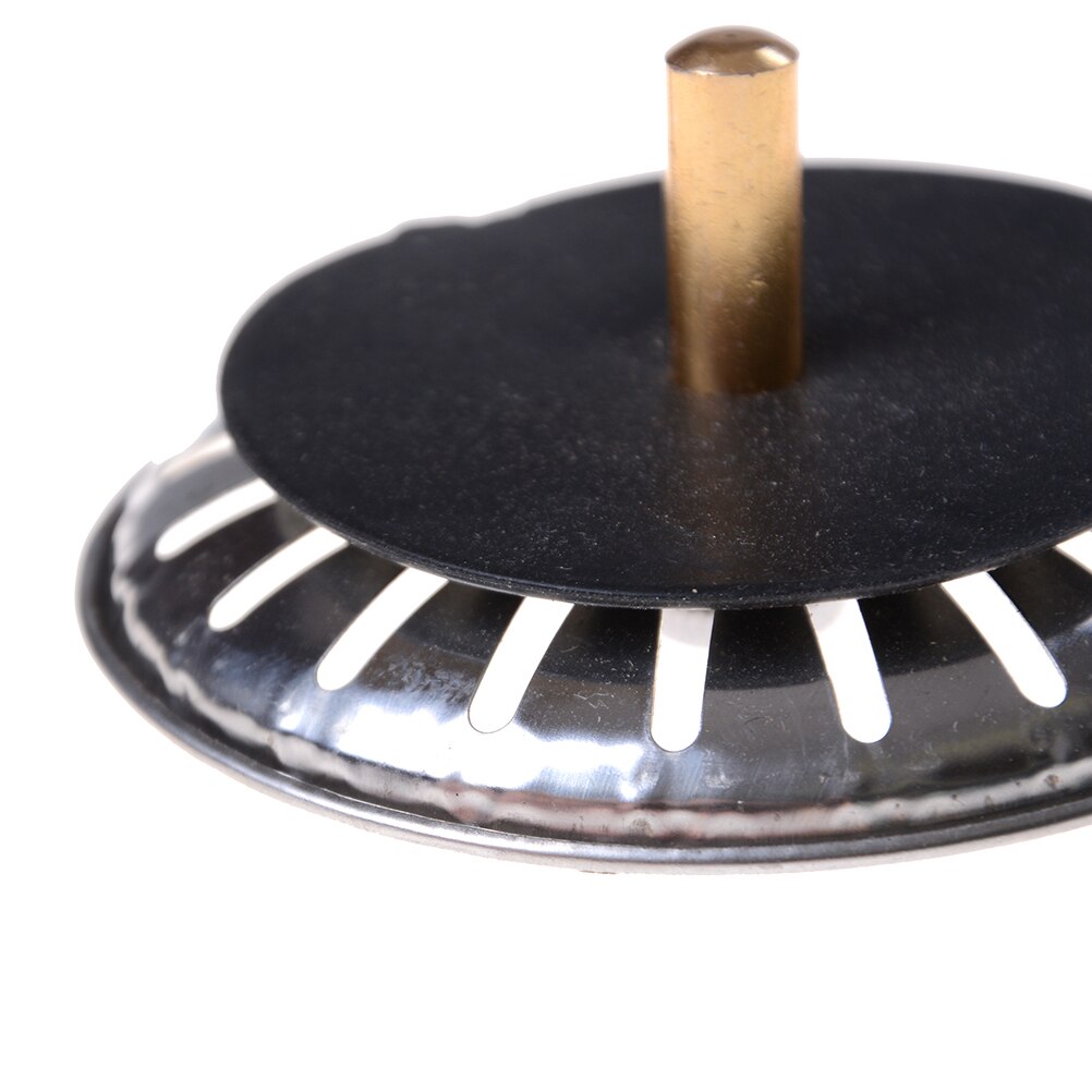 Rvs Keuken Gootsteenzeefje Stopper Afval Plug Sink Filter Badkamer Wastafel Gootsteen