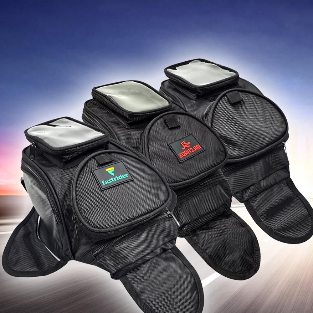 MR CHAOS Motorcycle tank bag Oil Fuel Bag Magnetic moto saddle luggage GPS Phone Bag Bigger Window suitcase For iphone Samsung