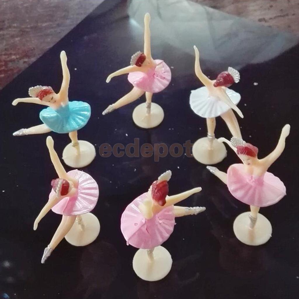 Magideal 12 stk lille ballerina mini ballet pige baby shower favoriserer dåbsfest bord ballerina dekoration håndværk