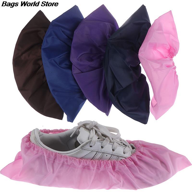 1Pair Reusable Thicken Elastic Shoe Cover Home Indoor Antiskid Overshoes Student Machine Room Bird Dust Proof Feet Covers