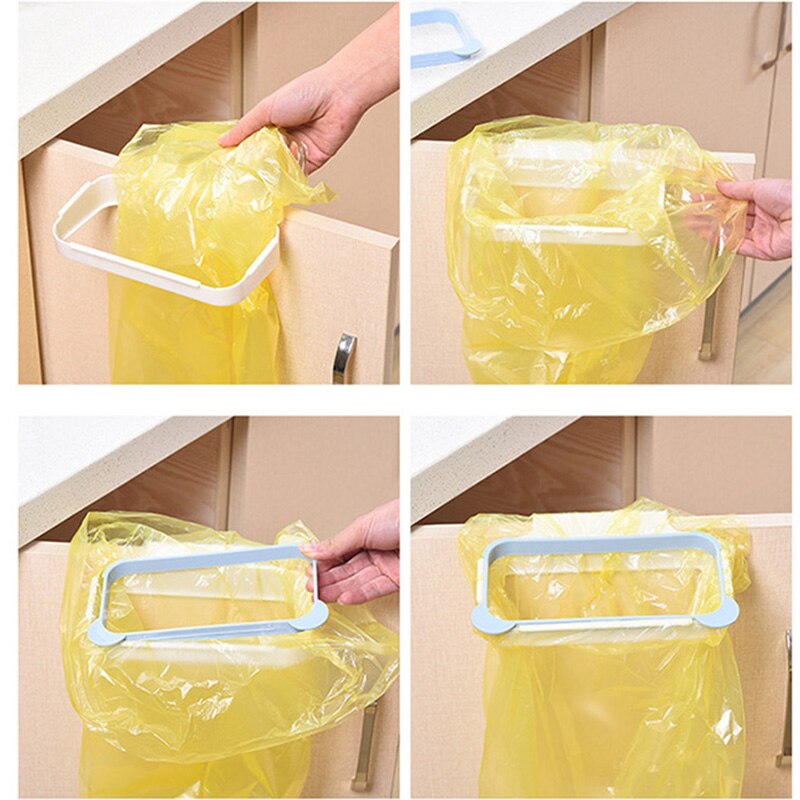Garbage Bag Racks Hanging Kitchen Cupboard Storage Holders Tailgate Stand Rubbish Bag Towel Storage Rack