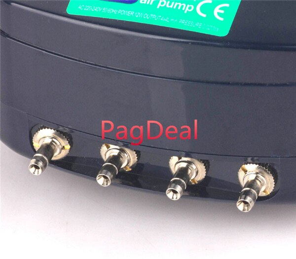 8W 12W Silent Aquarium Air Pump Fish Tank Oxygen Air Pump Quite 2 Outlets 4 Outlets Adjustable Flow