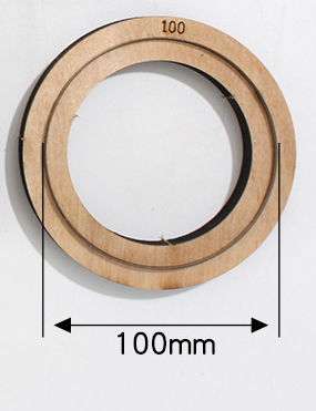 Japan stålklinge udstanset stål stanse rund cirkel skæreform træforme til læderpapirhåndværk 80mm,90mm,100mm,110mm,120mm: 100mm