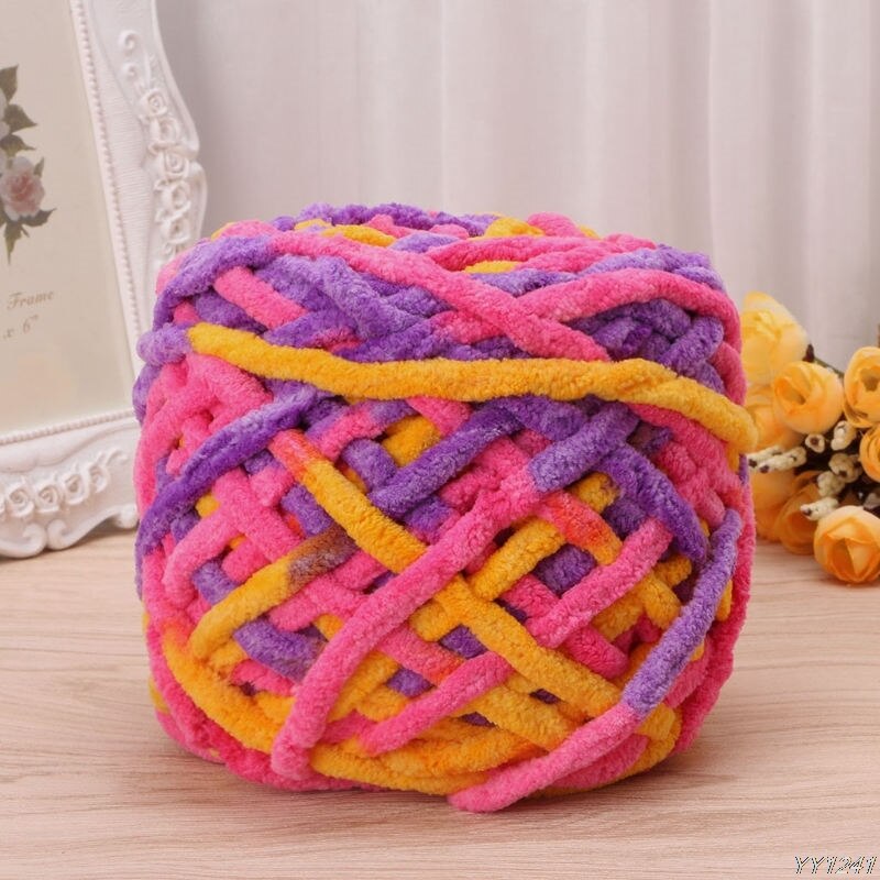 2022 100g/1ball Soft Cotton Hand Knitting Yarn Chunky Woven Bulky Crochet Worested