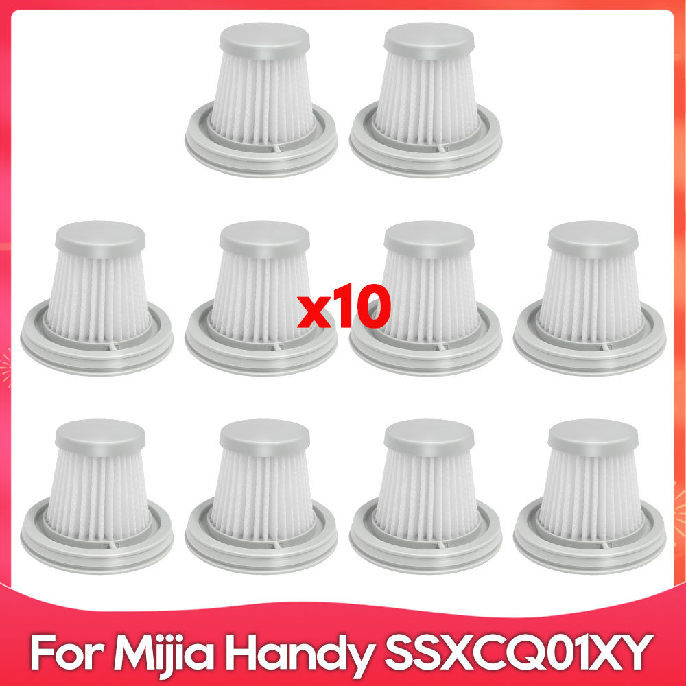Fit For ( Xiaomi Mijia SSXCQ01XY ) Hepa Filter Accessory Spare Part Home Car Mini Handy Vacuum Cleaner Replacement: Light Grey