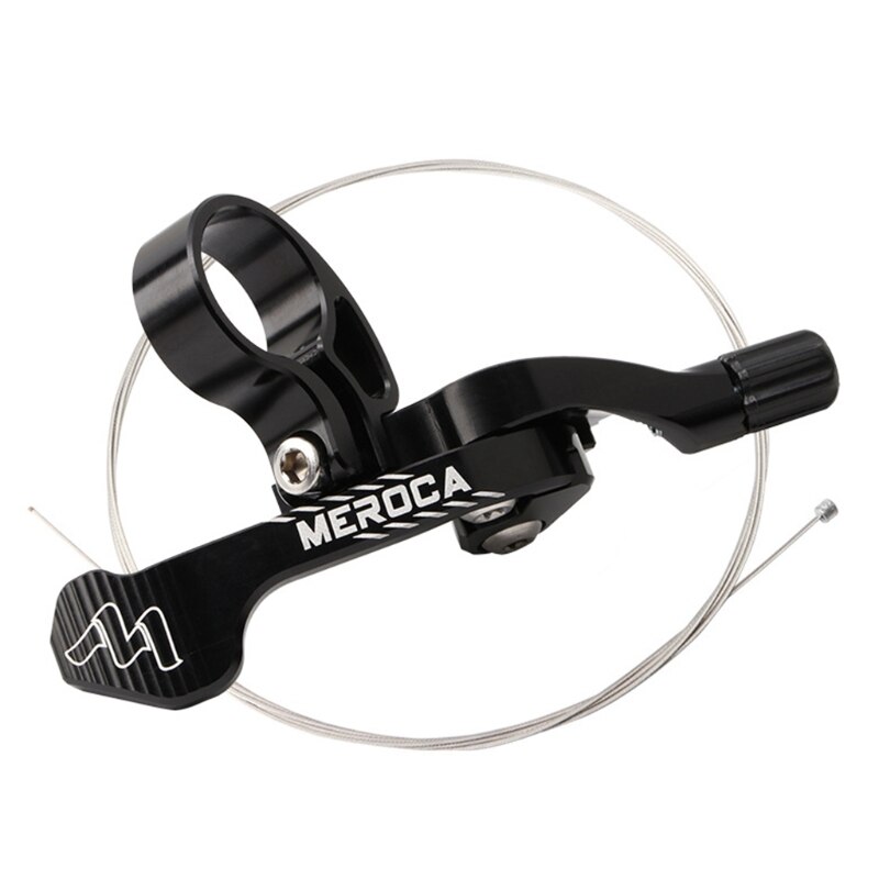 UpDown Mountain Bike Dropper Seatpost Remote Controller Adjustable Handle High-strength Aluminum Frame Bike Repair Parts: Black