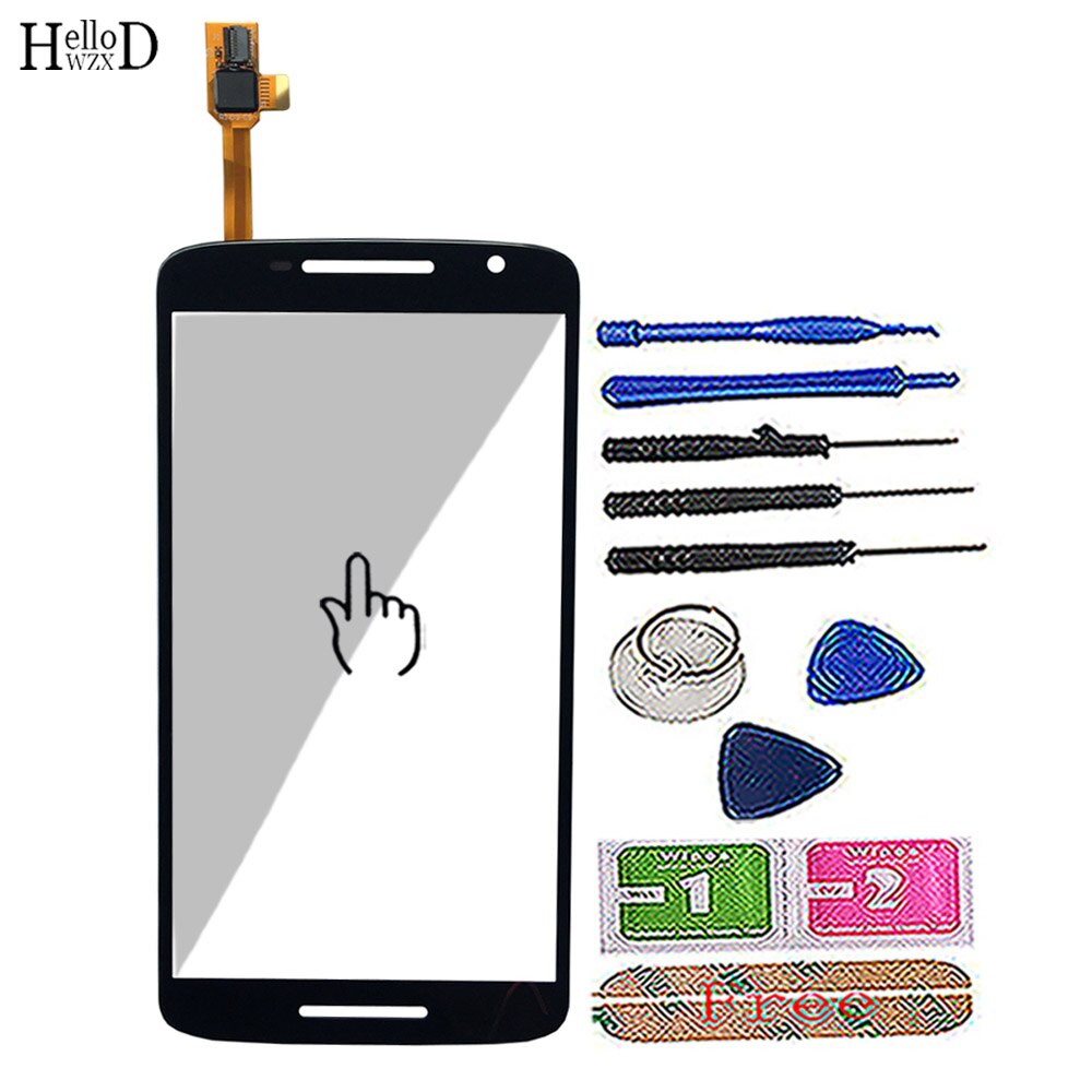 Mobile Touch Screen For Motorola Moto X Play XT1561 1562 1563 1564 Droid Maxx 2 1565 Front Out Glass Lens Sensor Tools: Black With Tools