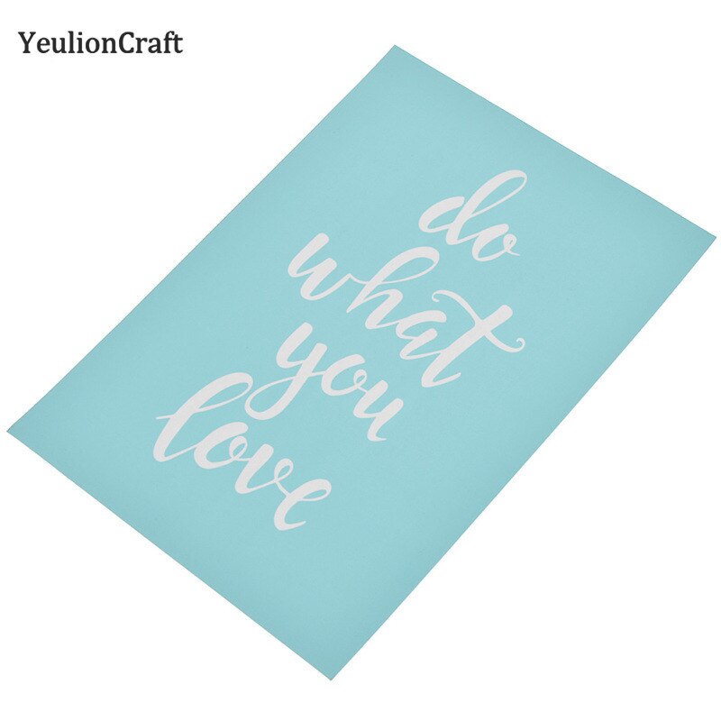 YeulionCraft Inspirational Woord Brief Postzegels Zeefdruk Stencil Voor Scrapbooking Schilderen T-Shirt Hout Diy Home Decor