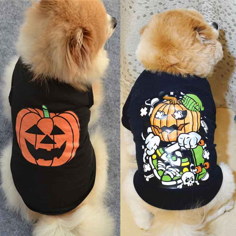 Chihuahua Dog Costume Shirt Halloween Costume Dog Shirt Cat Vest Cool Puppy Clothing For Kitty Casual Breathable