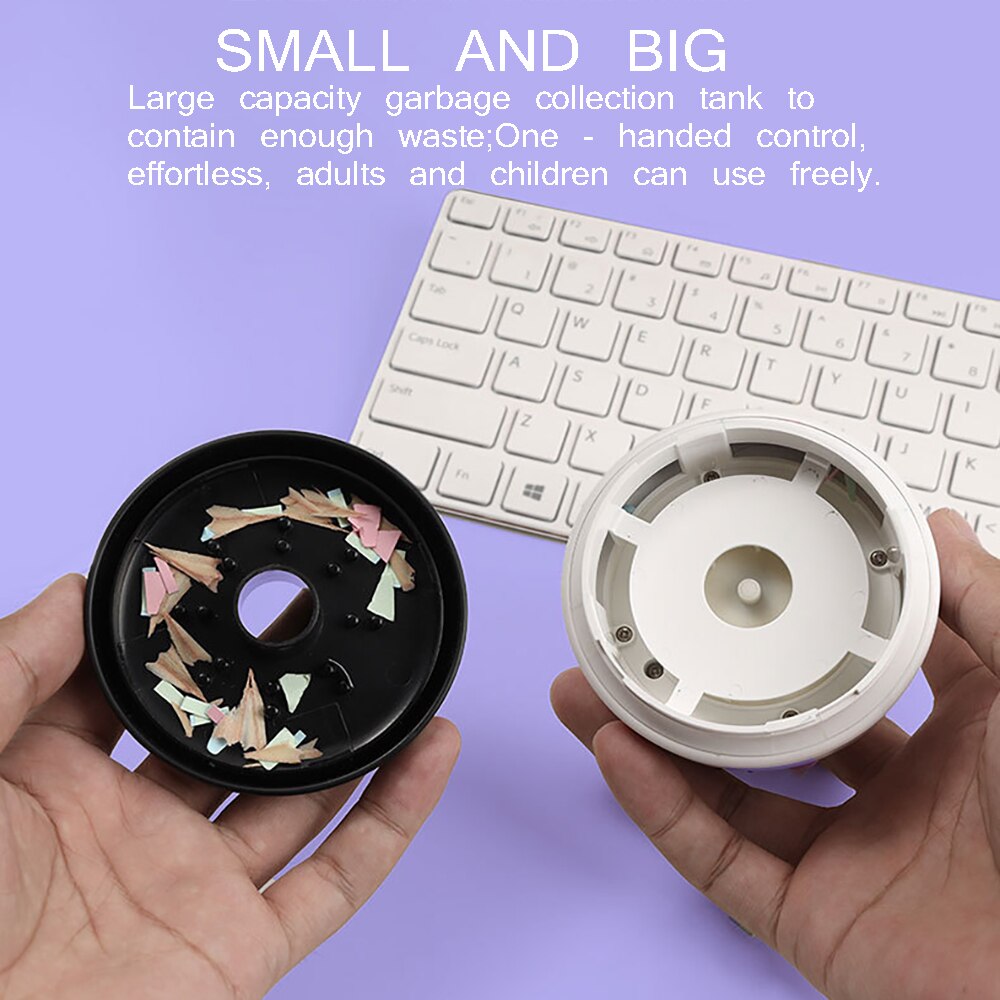 Desktop Vacuum Cleaner Meow Cute Cat Shape USB Interface Rechargeable Mini Dust Cleaner White With 720mah Battery Office Home