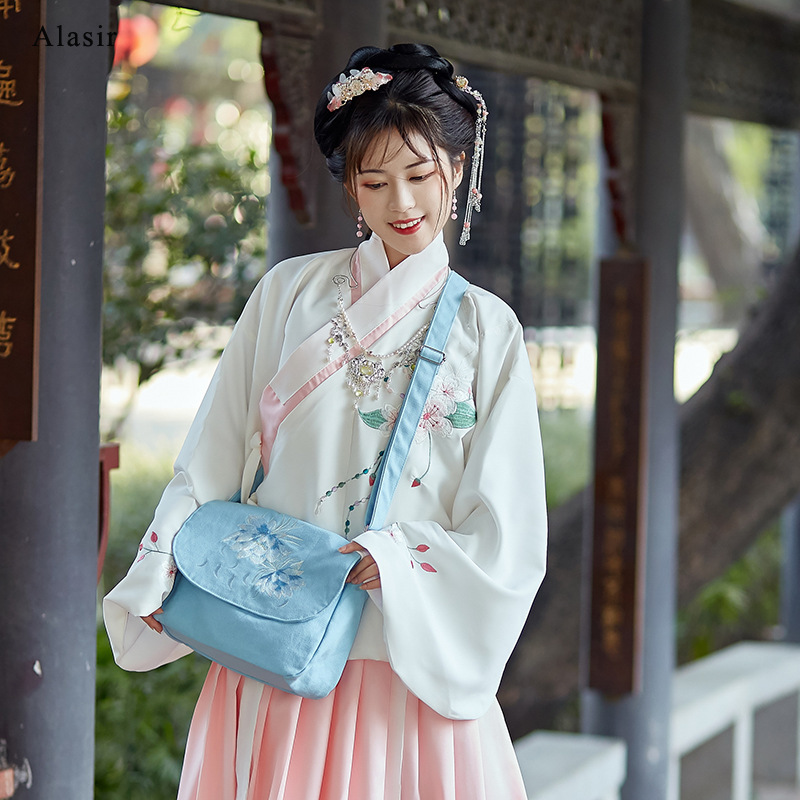 Alasir Original Style chinois brodé toile sacs à bandoulière grande capacité femme sacs à main femmes fleurs sacs de messager