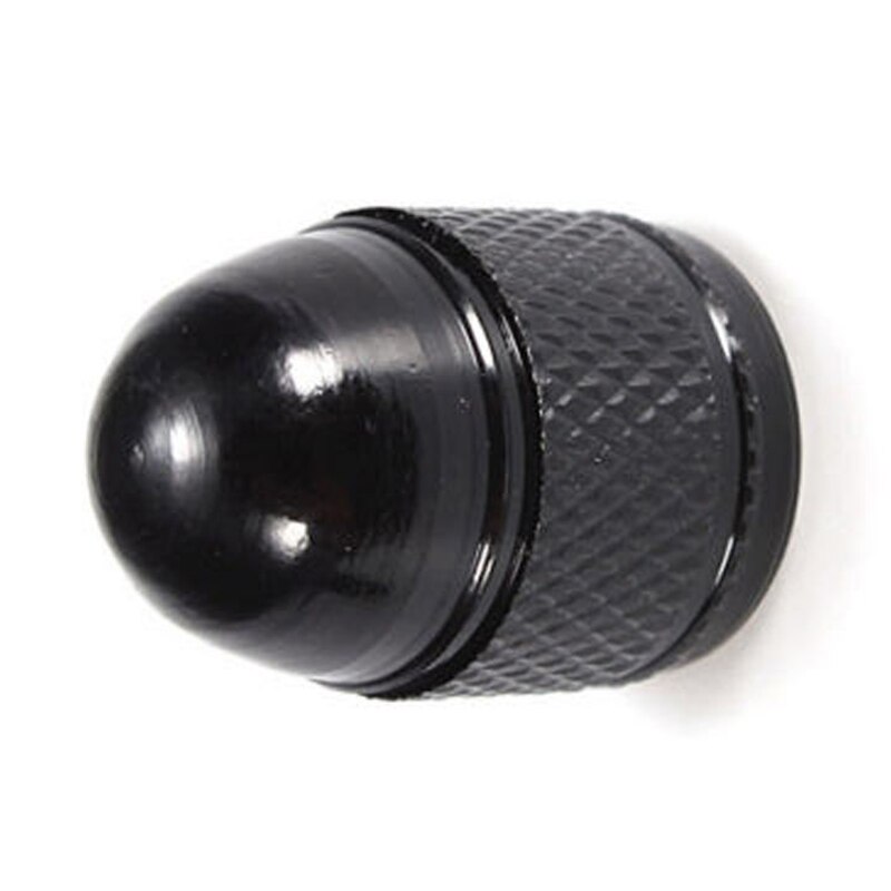 4 Stks/set Aluminium Auto Wiel Air Caps Zwart Ventieldopjes Stofdicht Duurzaam Voor Auto Vrachtwagen Auto Accessoires
