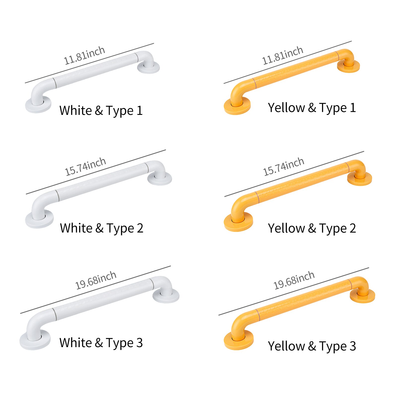 Rvs Non-Slip Badkamer Bad Leuning Grab Toilet Douche Straight Veiligheid Ondersteuning Handvat Oude Mensen Veiligheid Rail