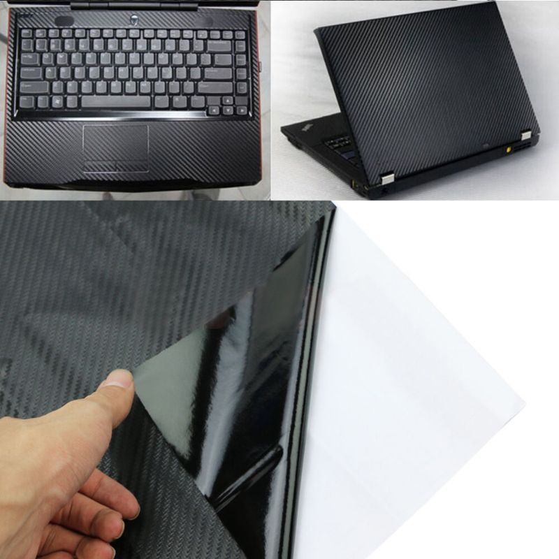 3D Carbon Fibre Skin Cover Decal Wrap Sticker Case For 17" Laptop Notebook PC