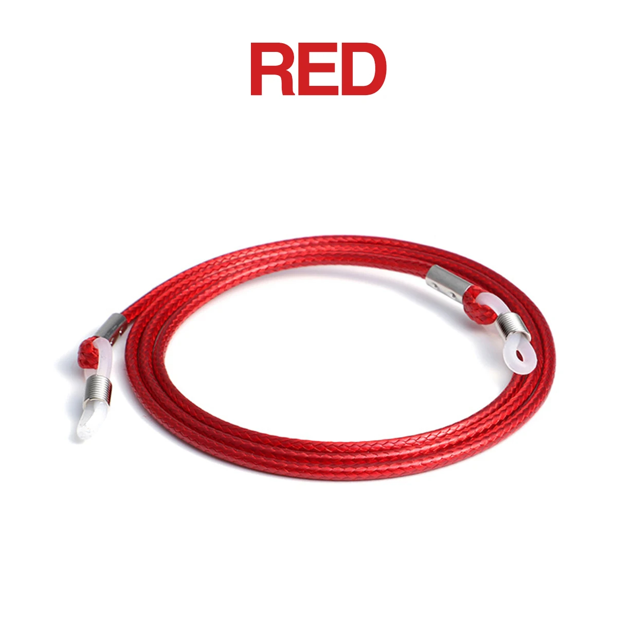 Solid Braided Glasses Strap Neck Cord Adjustable Sunglasses Eye Glasses Chain Rope Lanyard Holder Anti Slip Eyewear Accessory: Red