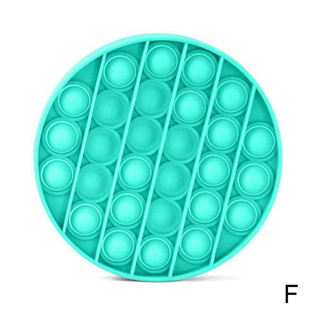 Special Needs Stress Reliever Bubble Sensory Fidget Toy Stress Relief Silent Classroom Funny Antistress Toys Squishy Aнтистресс: Round Green