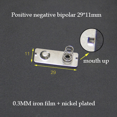 3Pairs AA Battery Contacts Spring Contact Band Plate 13.5/13/11.28*11.5MM 29*11MM Battery Connector Positive Electrode Negative: SKY BLUE