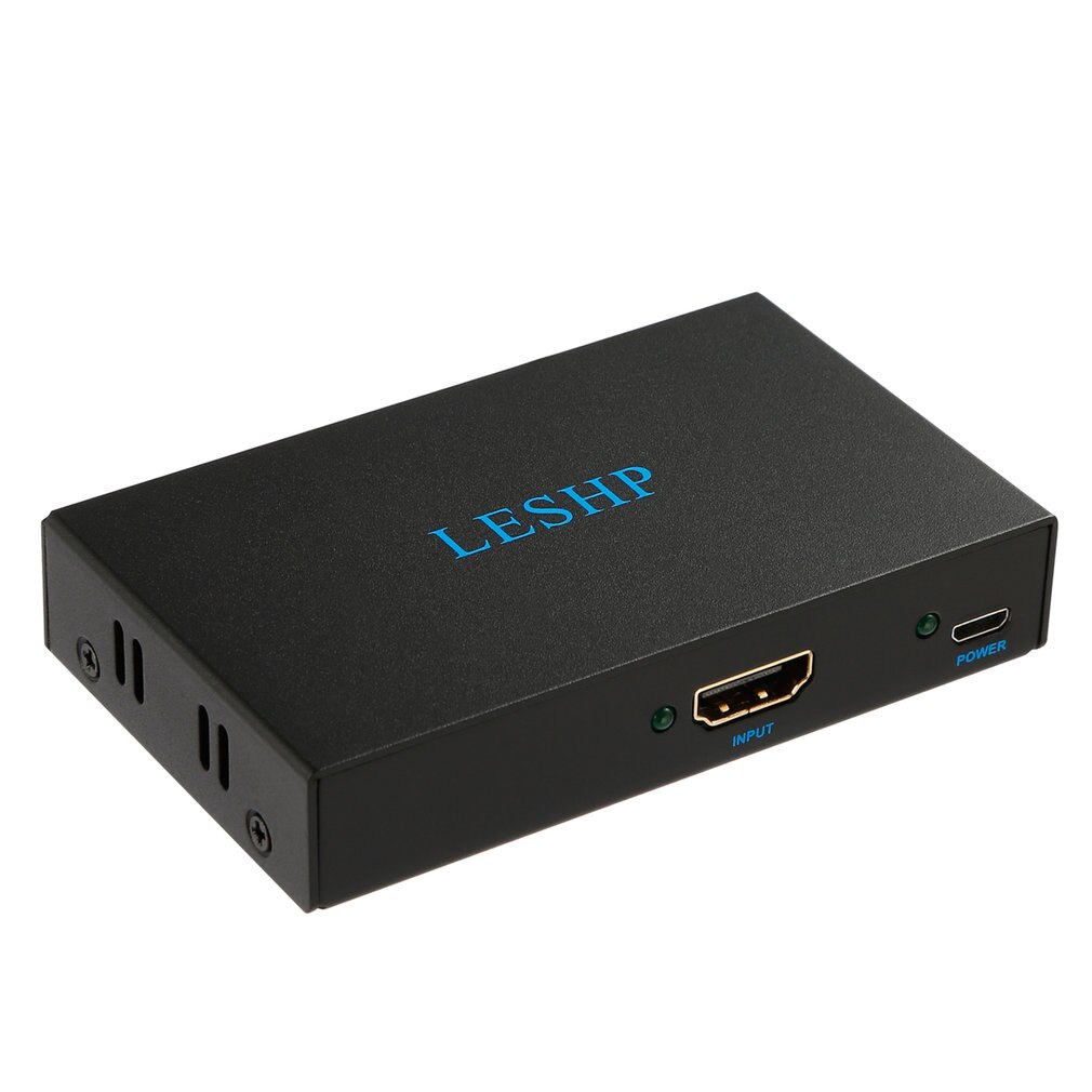 Noir Portatif Plug and Play Faible Consommation D'énergie 4K HDMI 1 en 2 Sur Deux Port 1.4V Répartiteur Moyeu