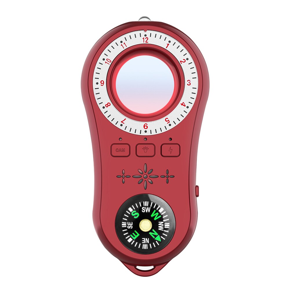 S100 caméras portables multifonctions anti-détecteur, anti-prise de vue furtive, caméra de surveillance sans fil, détecteur de signal, lentille, tracker rf: Rouge