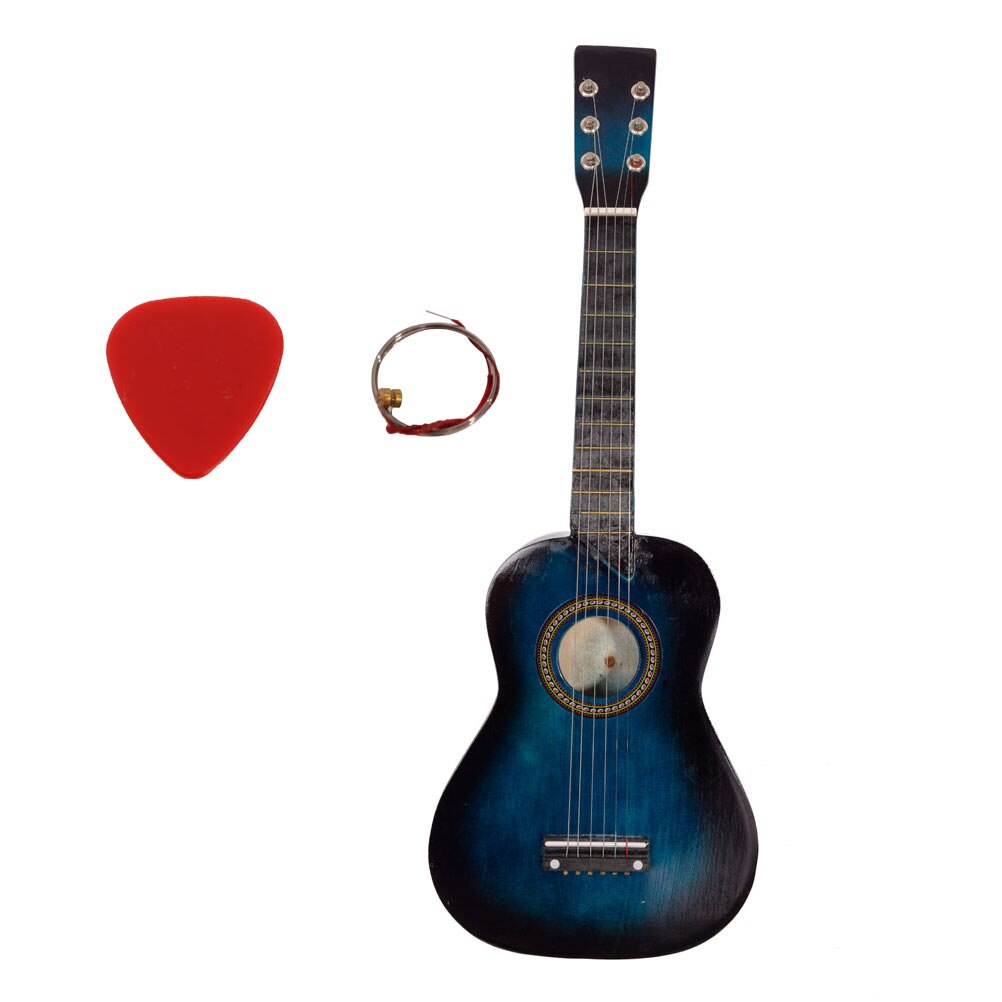 25 Inch Guitar Musical Instrument Guitar Acoustic Guitar Simple Style Guitar: Blue