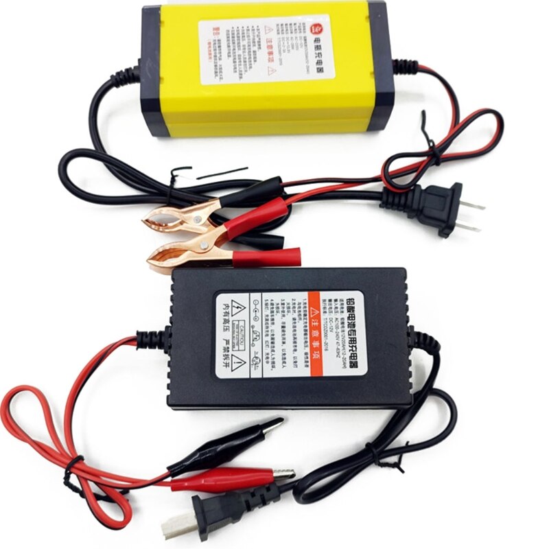 Universal Lead Acid Auto Motorcycle Battery Power Charger Maintainer 12V Intelligent Pulse Repair LED Capacity Display