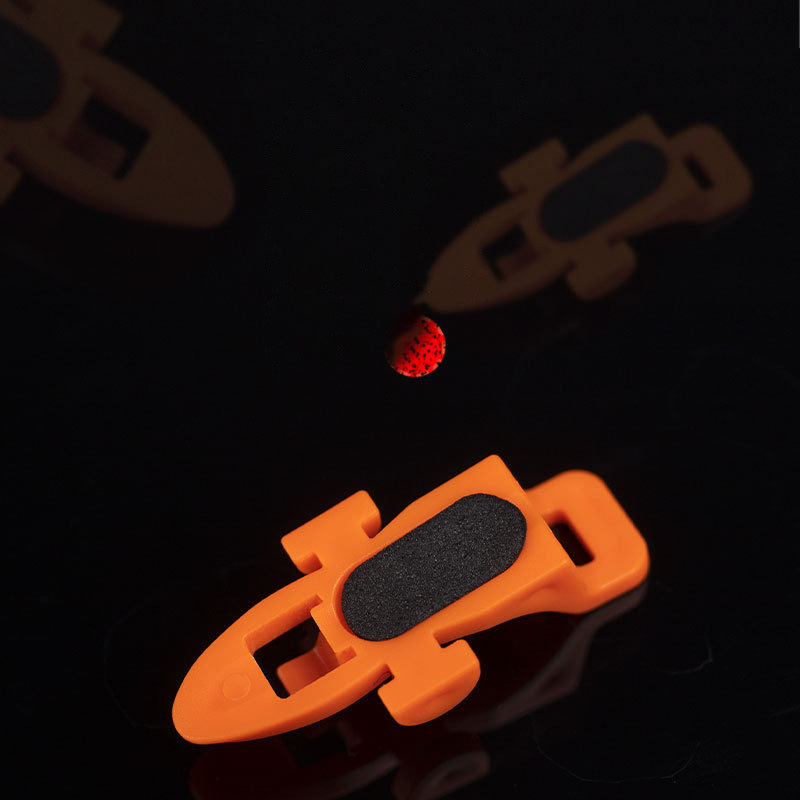 1 Juego de anzuelos de pesca, soporte de cebo con 3 anillos de goma para caña de pescar, equipo de pesca, accesorios portátiles, cebo fijo