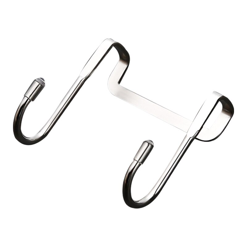 2 Pack Dual S Vormige Haken Rvs Thuiskantoor Bad Jas Caps Handdoek Hanger Kapstok Huishoudelijke Gadgets Gereedschap