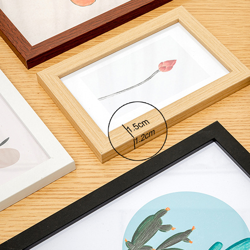 14 o 19 unids/set marcos de fotos de madera para cuadros marco de fotos de pared marco de madera decoración de fotos para colgar en la pared decoración del hogar para de boda