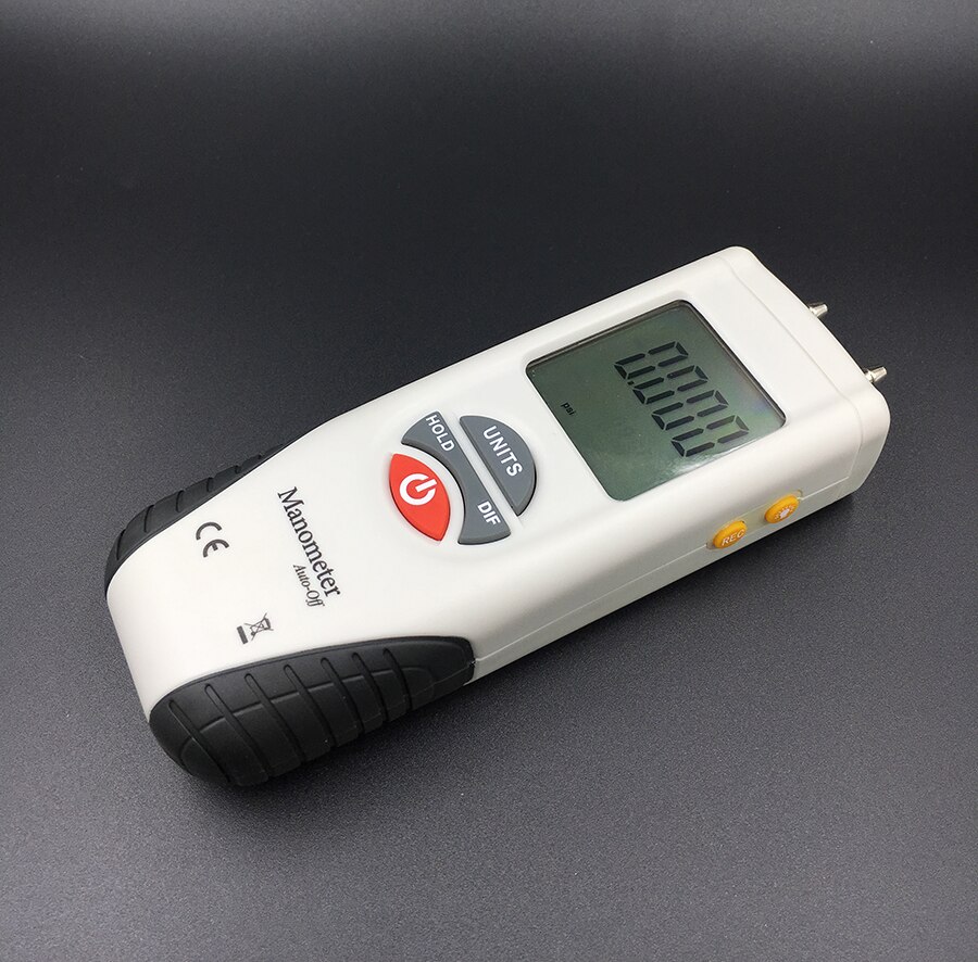 Digital Manometer Air Pressure Meter air pressure Differential Gauge High performance LCD 55H2O to +55H2O Data Hold