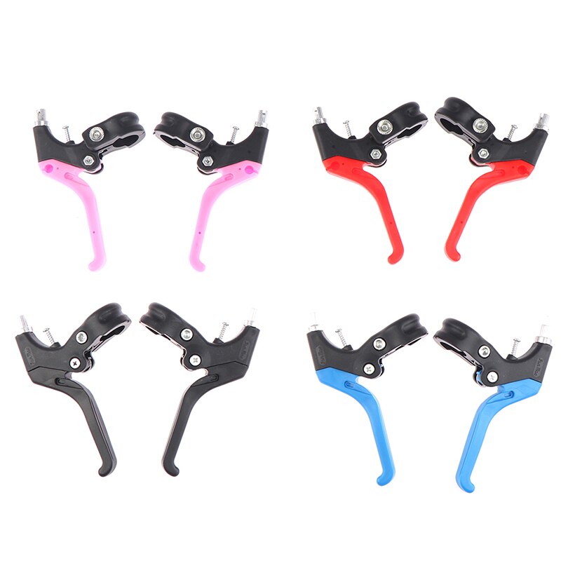 1Pair Bicycle Brake Handle 2-finger Mountain Bike Cycling Brake Levers Bike Bicycle Children Brake Handle Cycling Kids Bikes