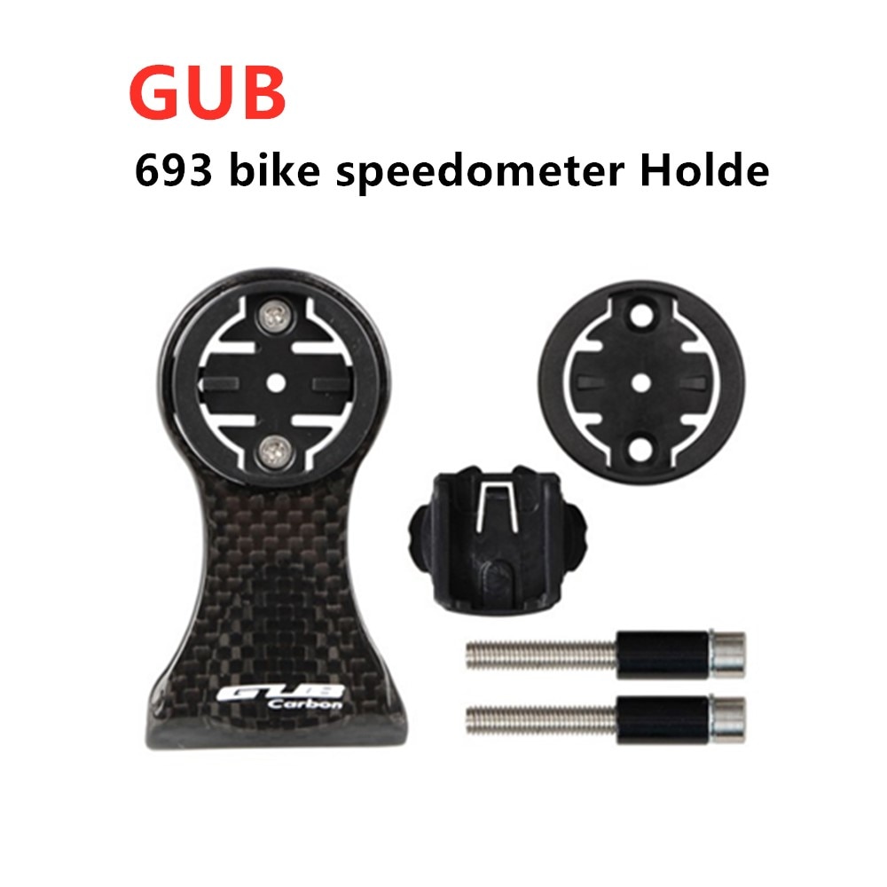 Gub 693 Bike Snelheidsmeter Houder Voor Garmin Cateye Bryton Gopro Stand Carbon Fibre Racefiets Mtb Mount Camera Zaklamp Beugel
