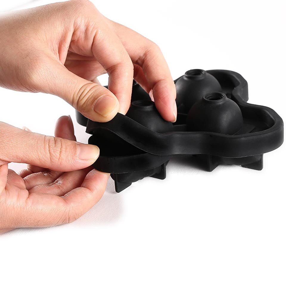 Skeleton Halloween Ice Cube Tray Silicone Fruit Ice Cube Maker DIY Ice Cube Skull Mold Square Shape Kitchen Accessories