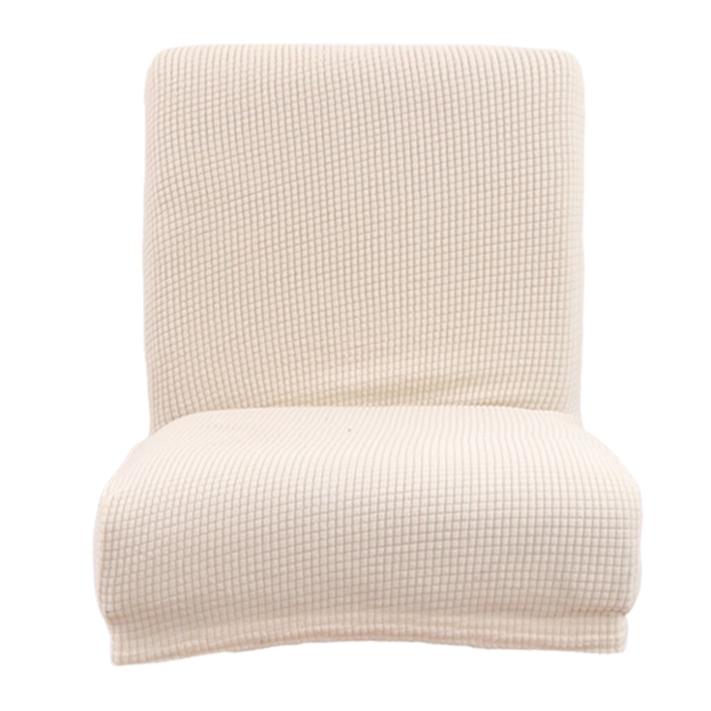 Jacquard stretch stol betræk slipcovers til lav kort ryg stol barstol stol: Cremet