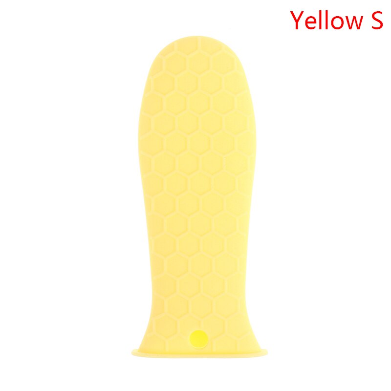 1Pcs Siliconen Handvat Pannenlap Voor Gietijzeren Koekenpannen Pannen Grip Mouw Cover Potten Pannen Handvat Onderdelen